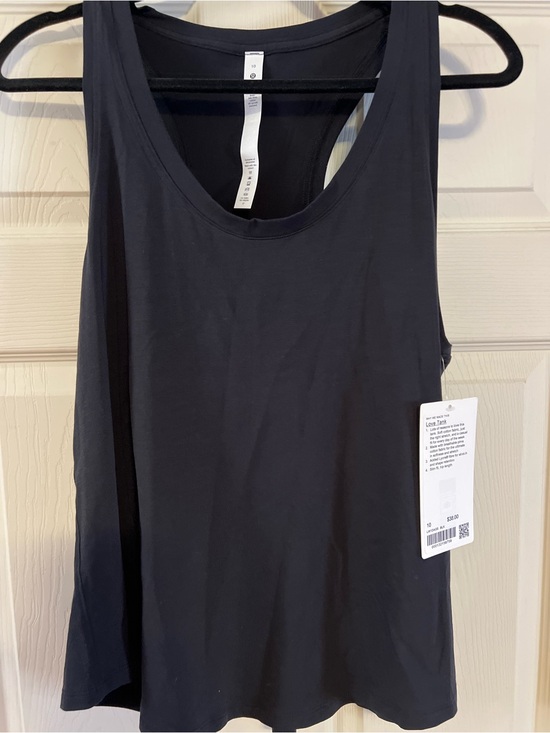 lululemon athletica Tops - NWT lululemon Love Tank Black Pima Cotton Size 10